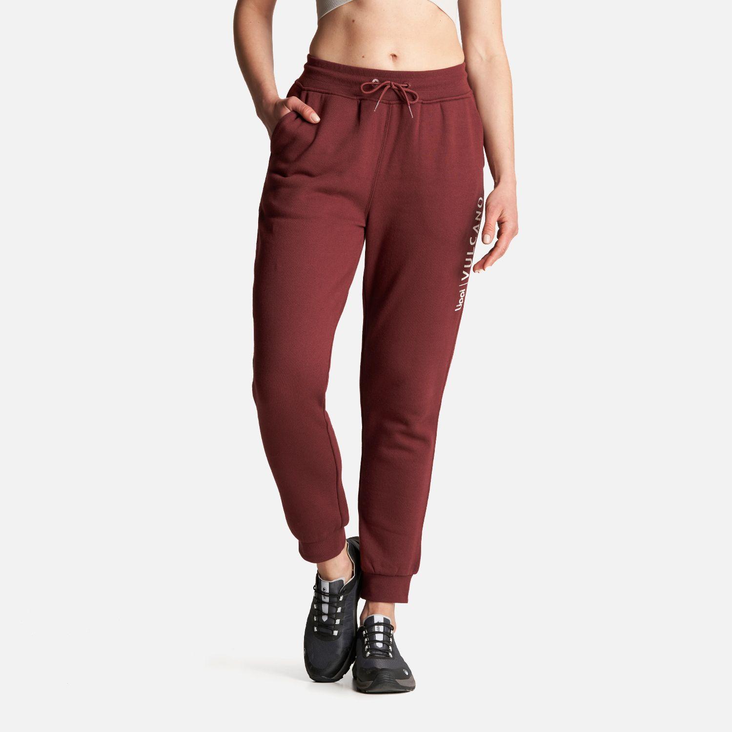 Pantalon Mujer Insigne Vulcano Cotton Pants Burdeo Lippi-1