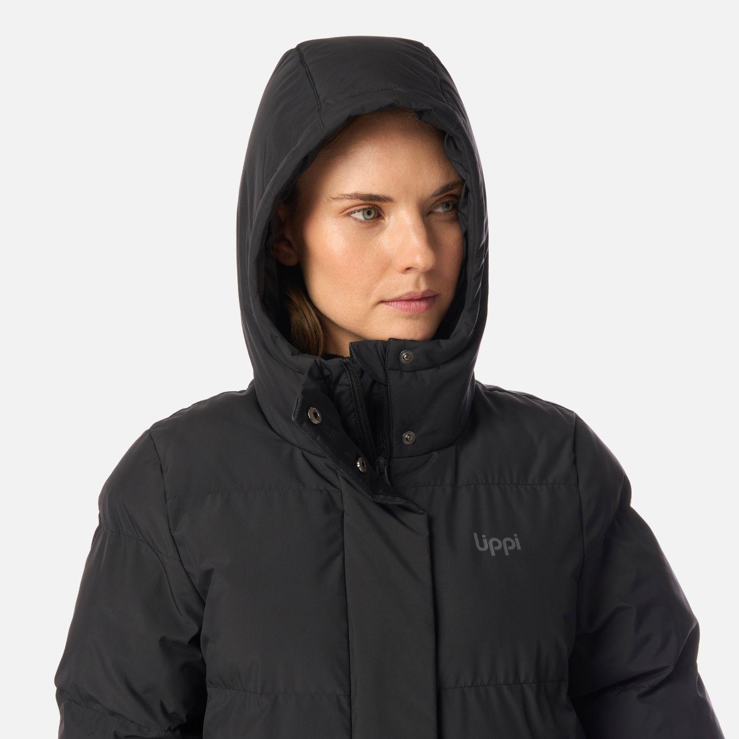Chaqueta Mujer Long And Warm Steam-Pro Hoody Jacket Negro Lippi I26-3