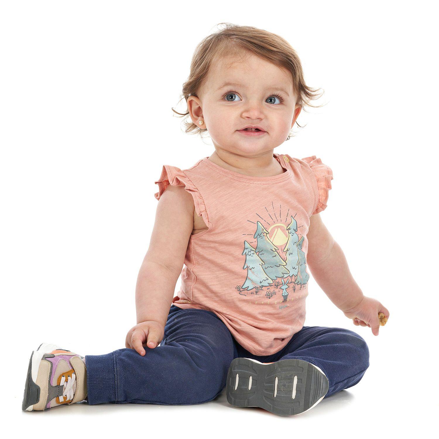 Polera Baby Girl Blossom UV-Stop T-Shirt Rosa Lippi-1