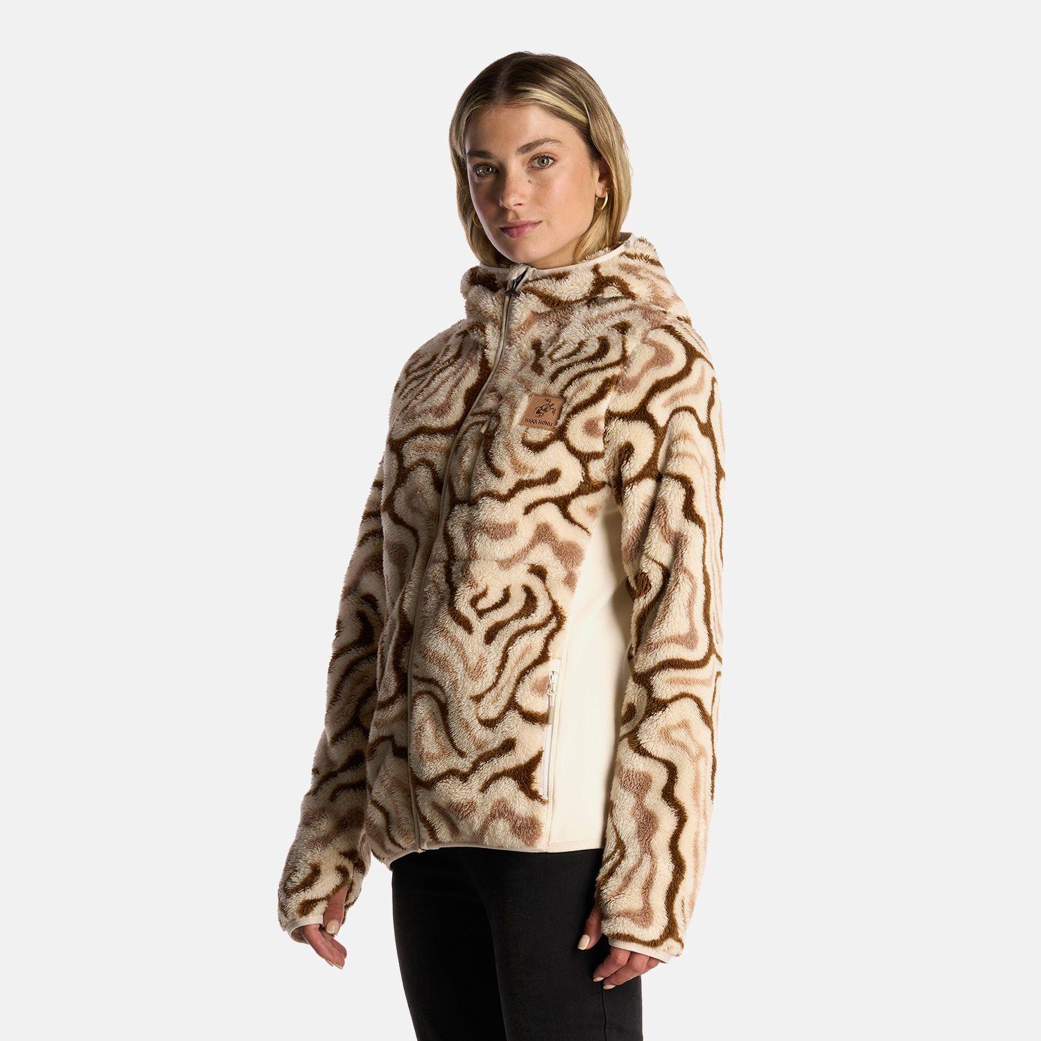 Poleron Mujer Calur-oso Print Beige Haka Honu-1