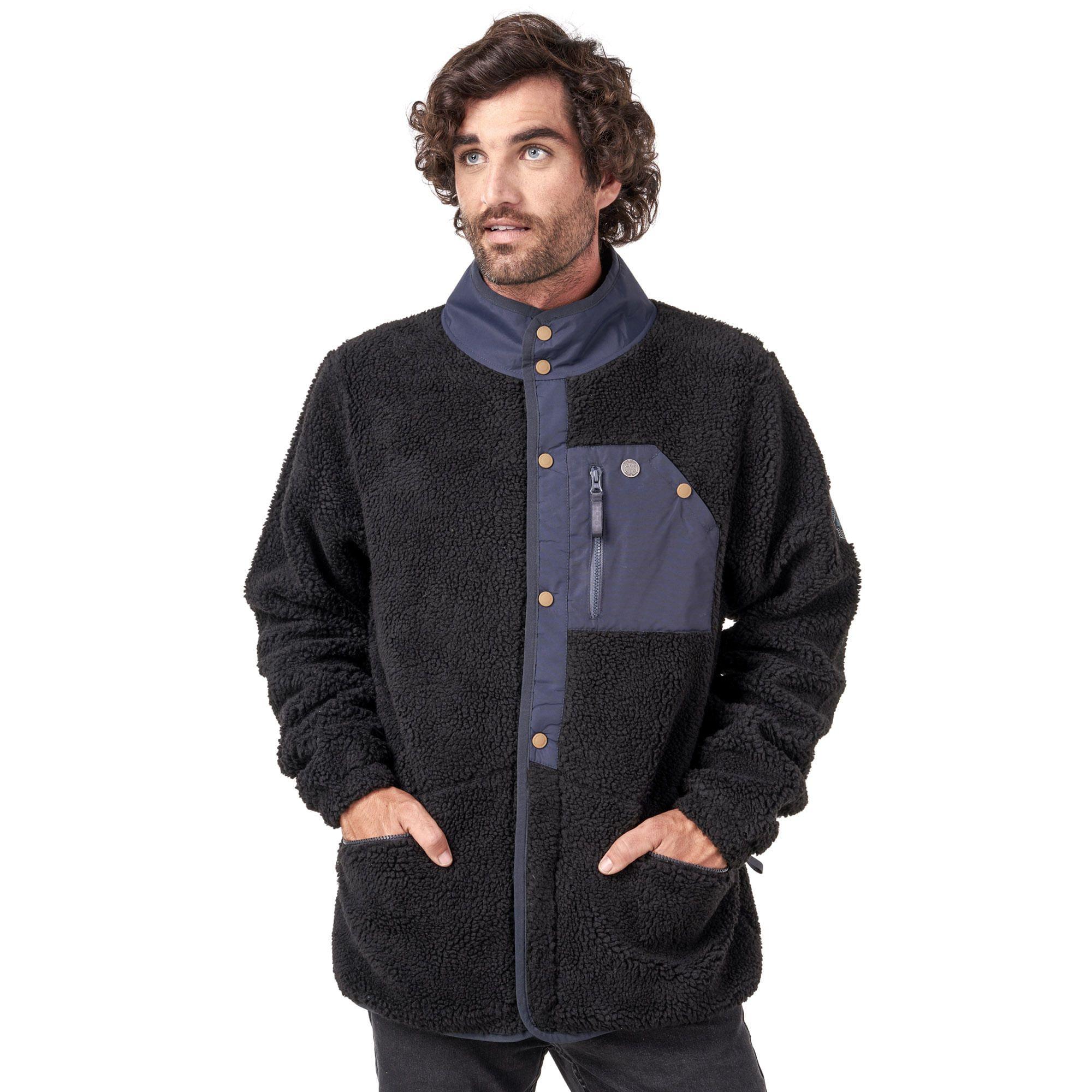 Chaqueta Hombre Zip-porrito Negro Haka Honu I19-0