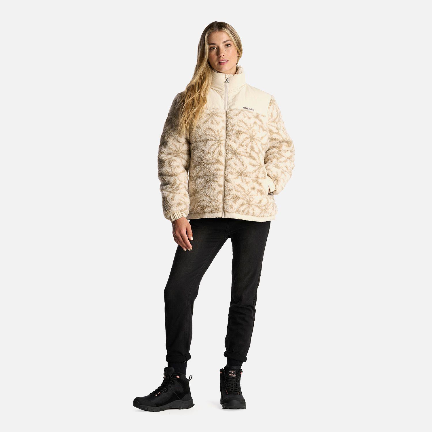 Chaqueta Mujer Bombastic Print Beige Haka Honu-7
