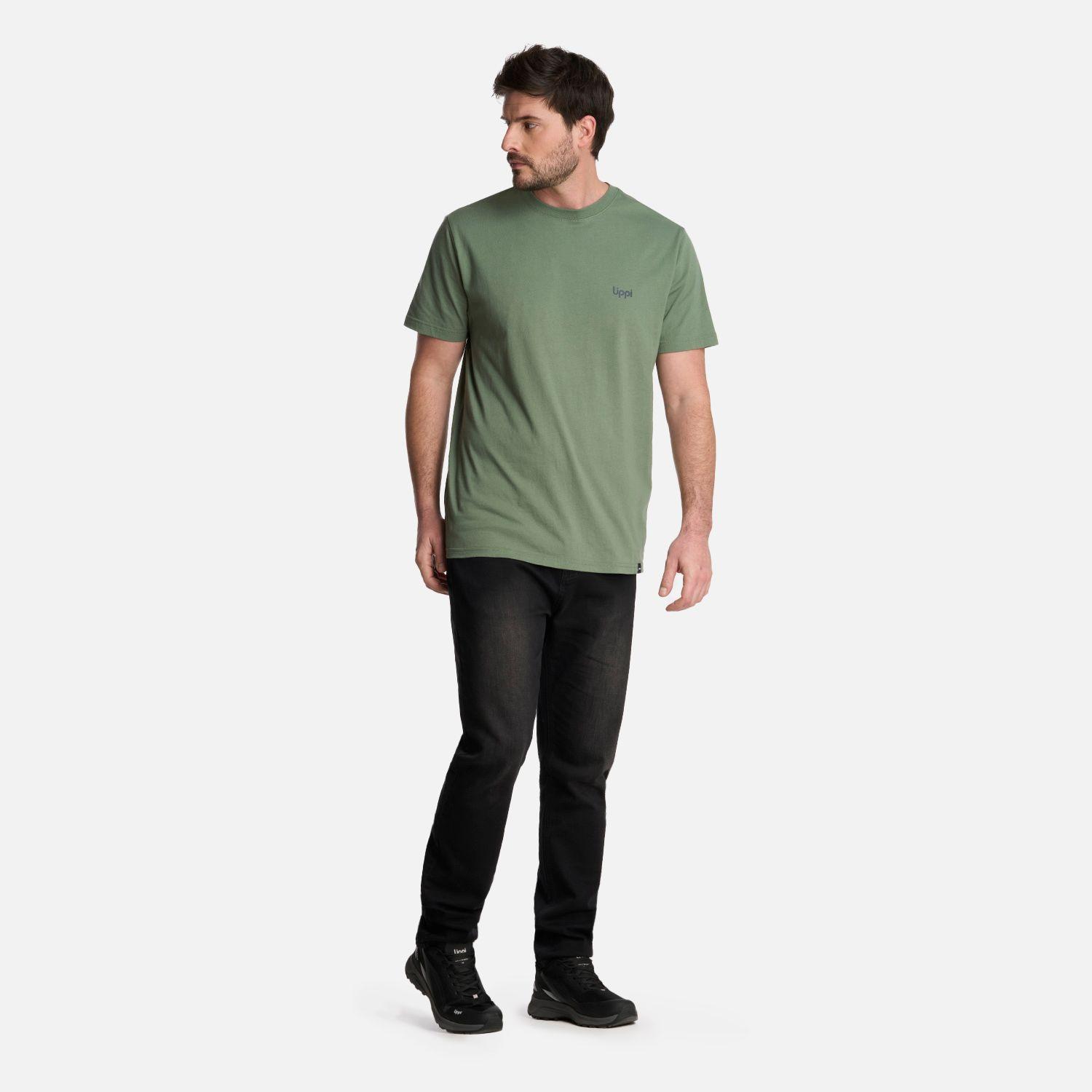 Polera Hombre Up on the Mountain T-Shirt Jade Oscuro Lippi-4