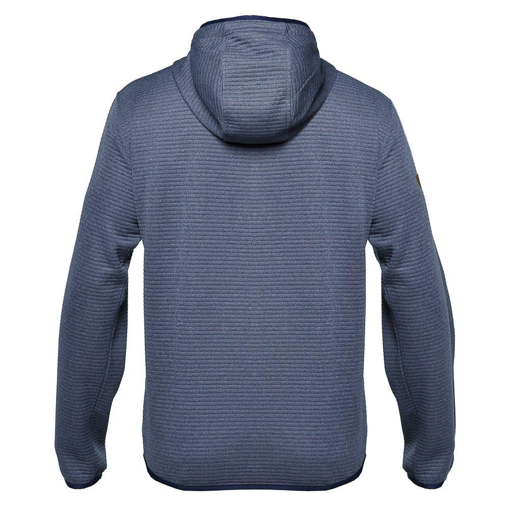 Poleron Hombre Baffle Nano-F 14 Zip Hoody Melange Azul Piedra Lippi-2