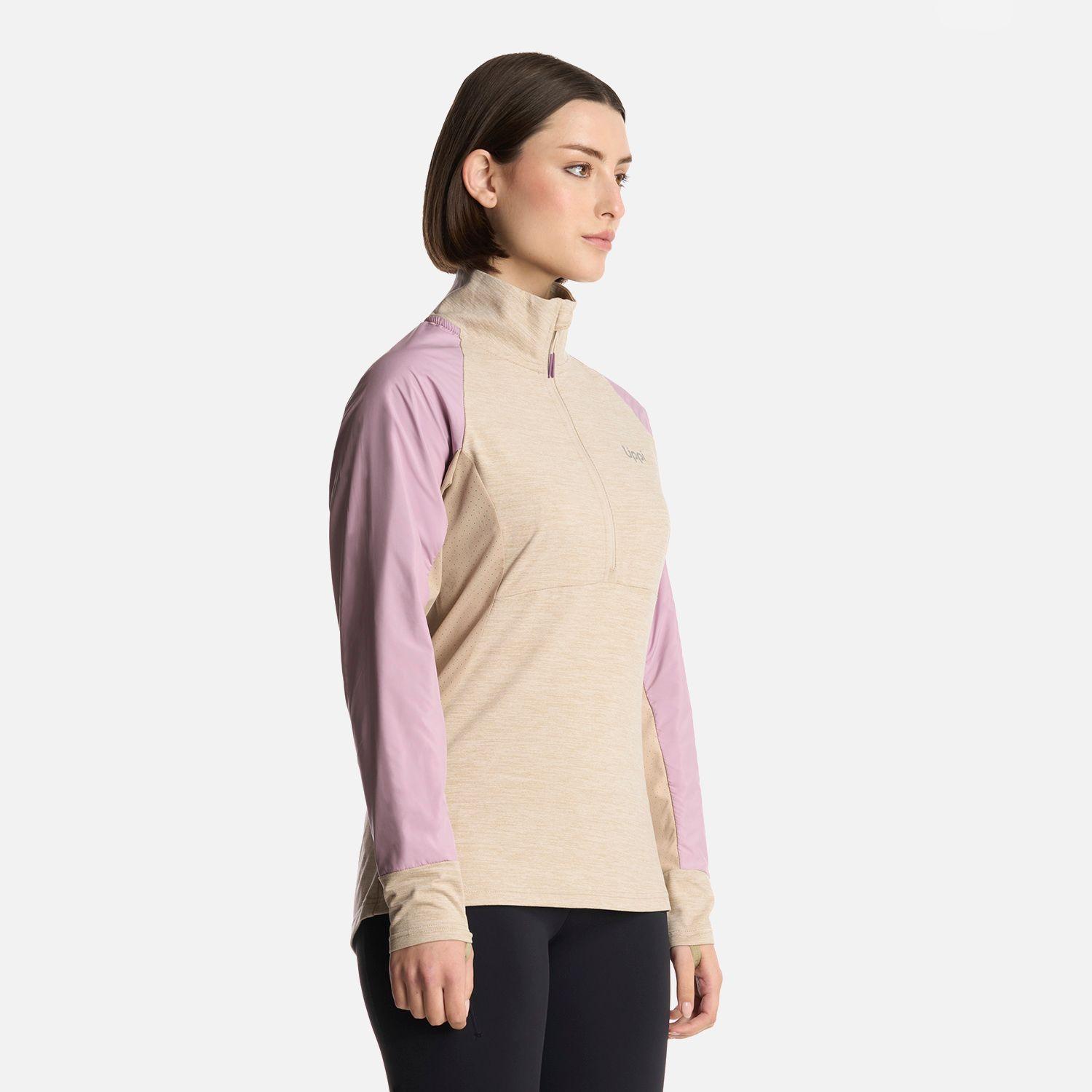 Polerón Mujer Egger 1/4 Zip Marfil Lippi-1