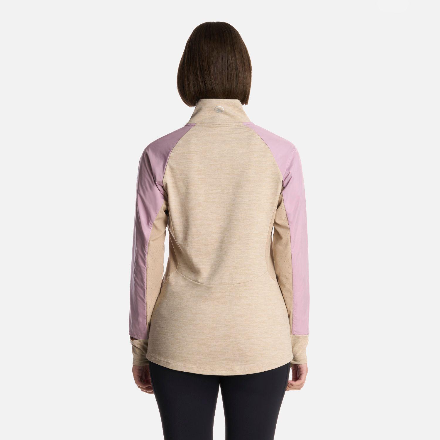 Polerón Mujer Egger 1/4 Zip Marfil Lippi-2