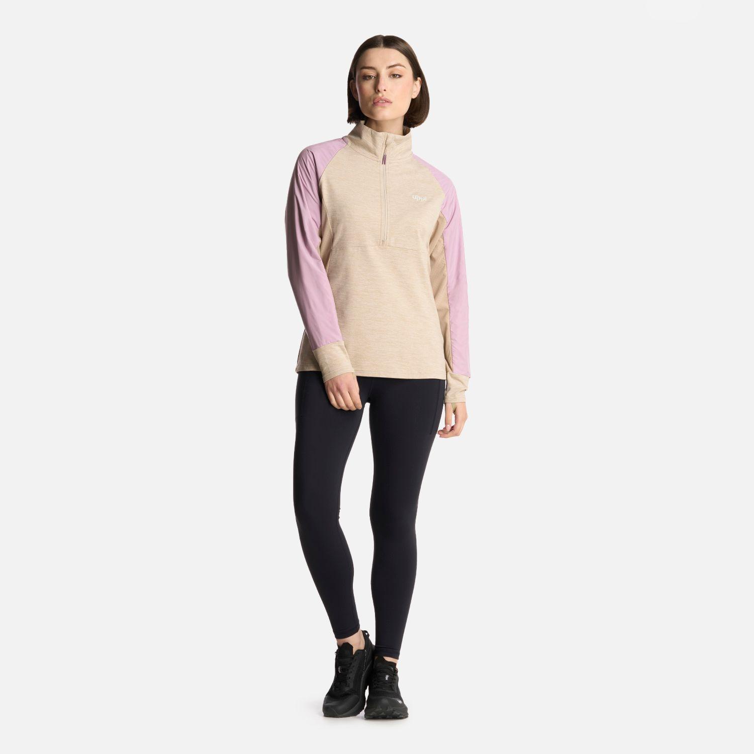 Polerón Mujer Egger 1/4 Zip Marfil Lippi-4