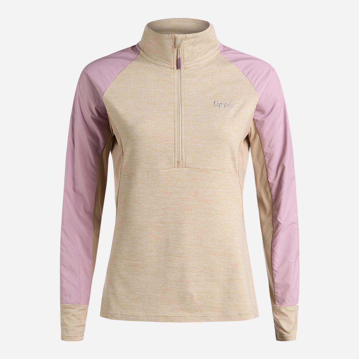 Polerón Mujer Egger 1/4 Zip Marfil Lippi-5