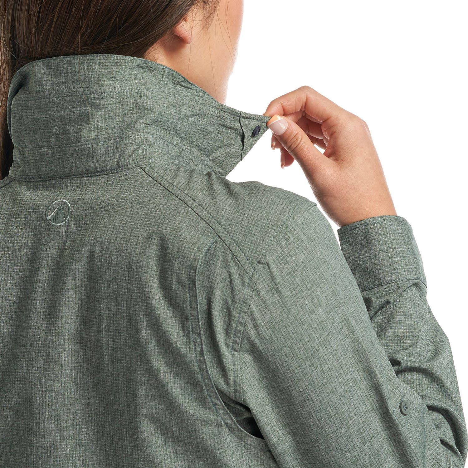 Camisa Mujer Rosselot Long Sleeve Q-Dry Shirt Verde Grisaceo Lippi-8