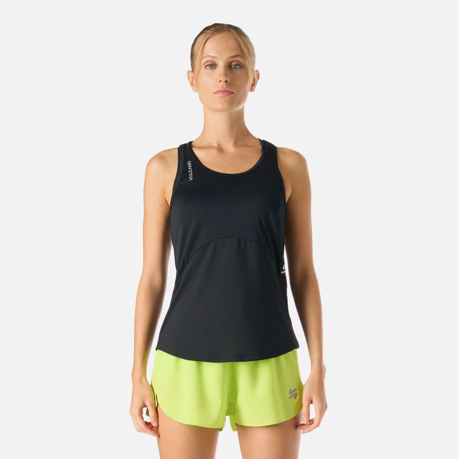 Polera Mujer Built To Move Tank Top Negro Vulcano-0