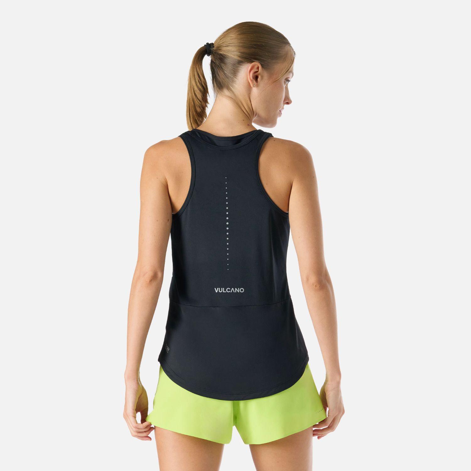 Polera Mujer Built To Move Tank Top Negro Vulcano-3