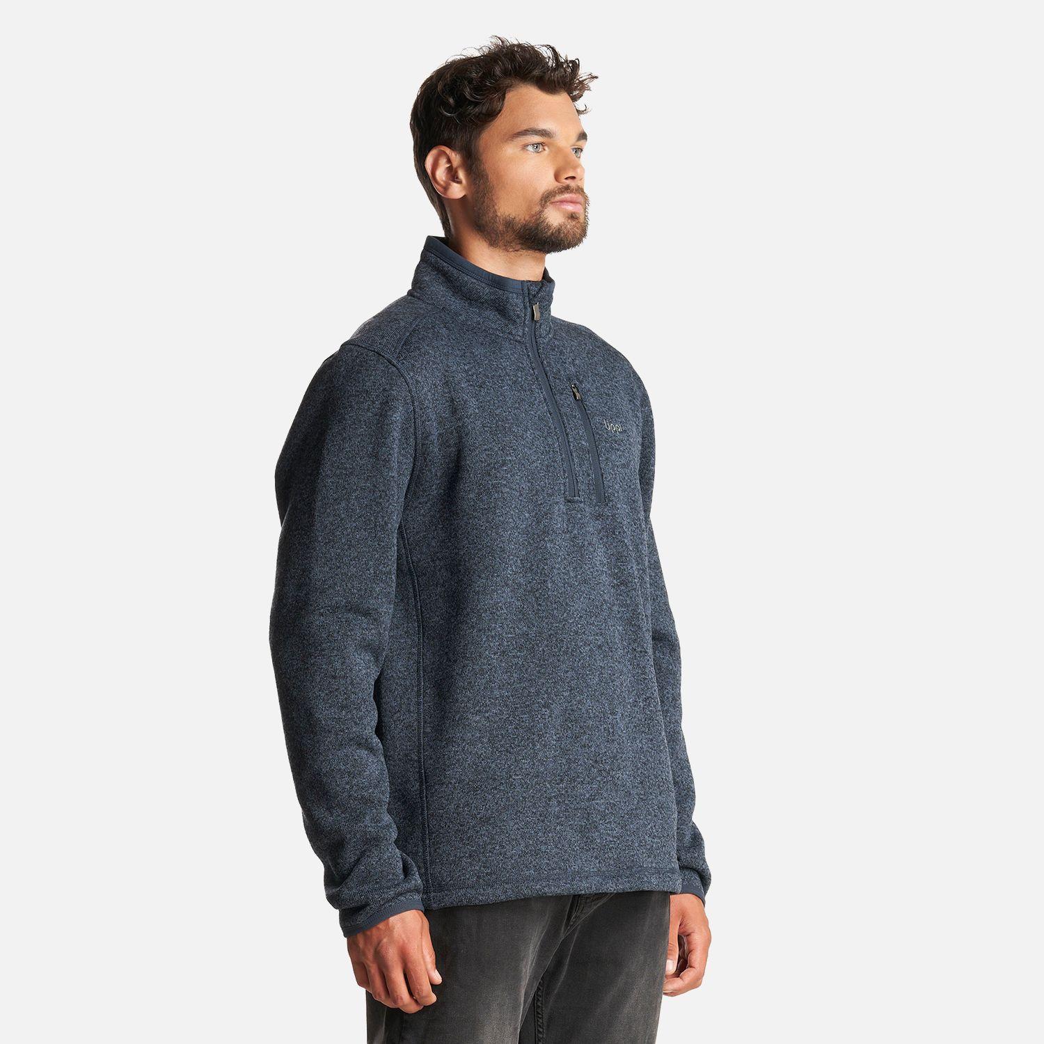 Poleron Hombre Coronado Therm-Pro Pullover Melange Azul Marino Lippi-2