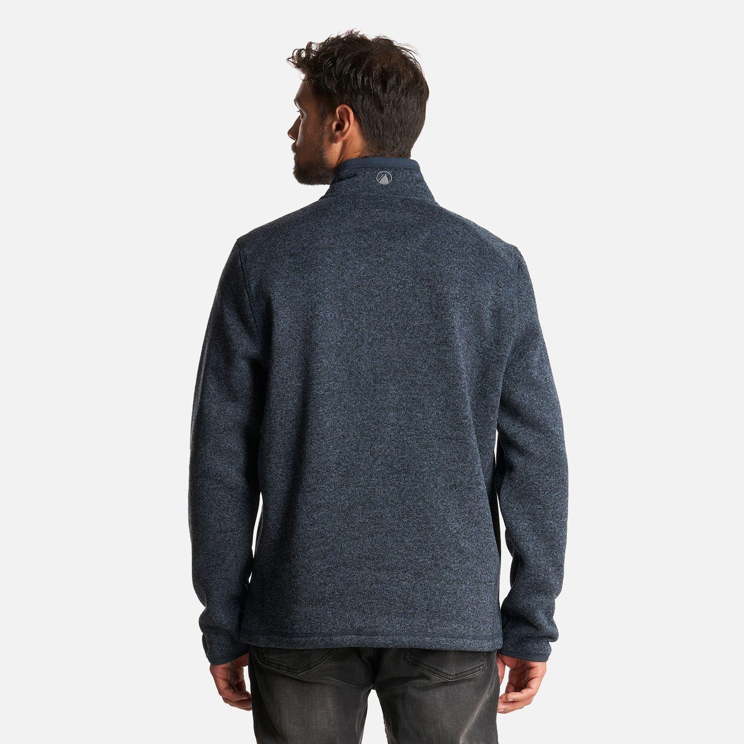 Poleron Hombre Coronado Therm-Pro Pullover Melange Azul Marino Lippi-3