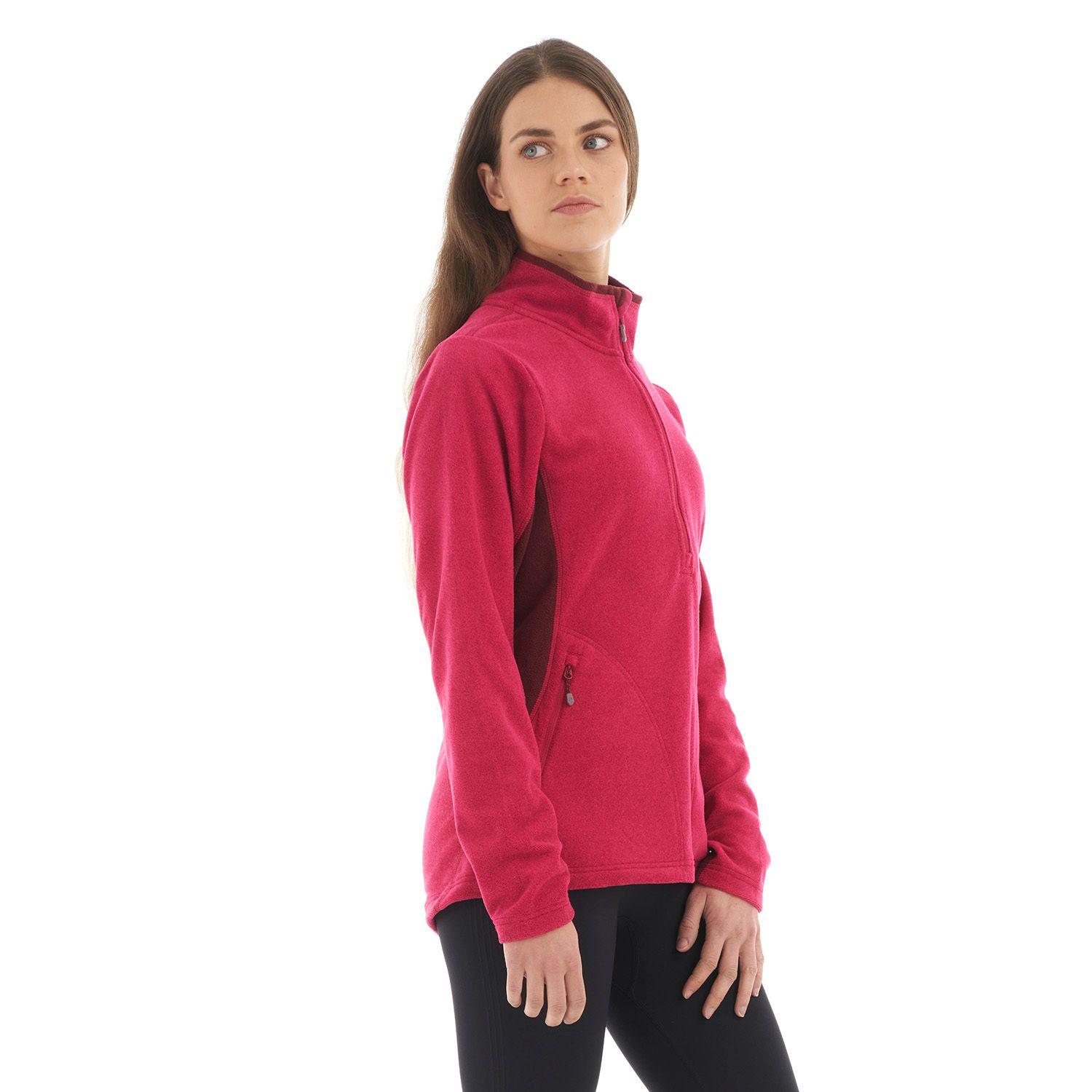 Poleron Mujer Lighter Nano-F 14 Zip Frambuesa Lippi V22-2