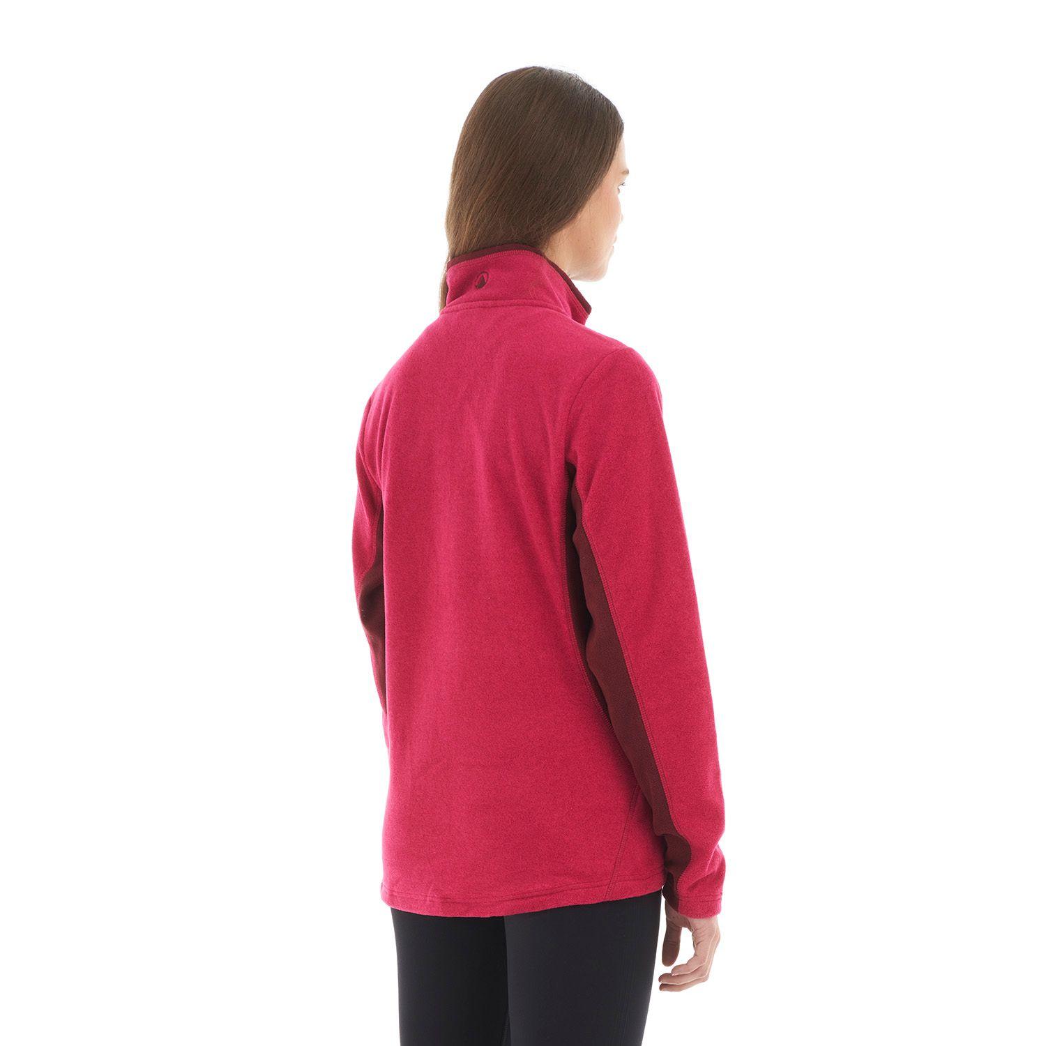 Poleron Mujer Lighter Nano-F 14 Zip Frambuesa Lippi V22-4