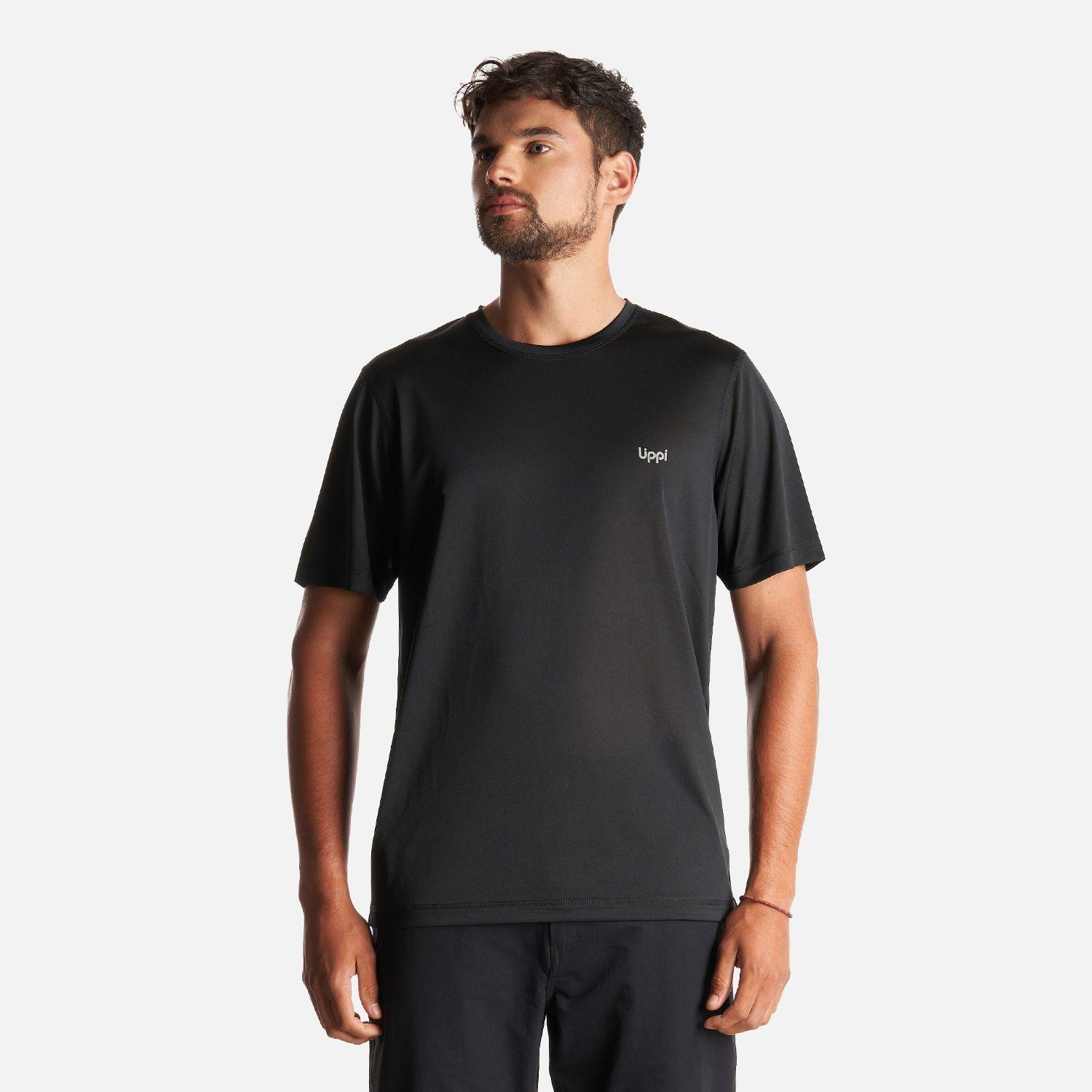 Polera Hombre Core Q-Dry T-Shirt Negro Lippi I23-1