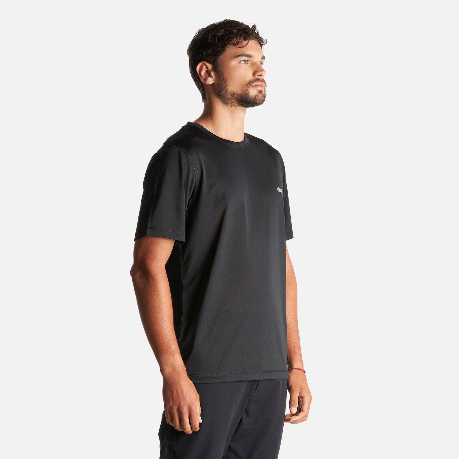Polera Hombre Core Q-Dry T-Shirt Negro Lippi I23-2