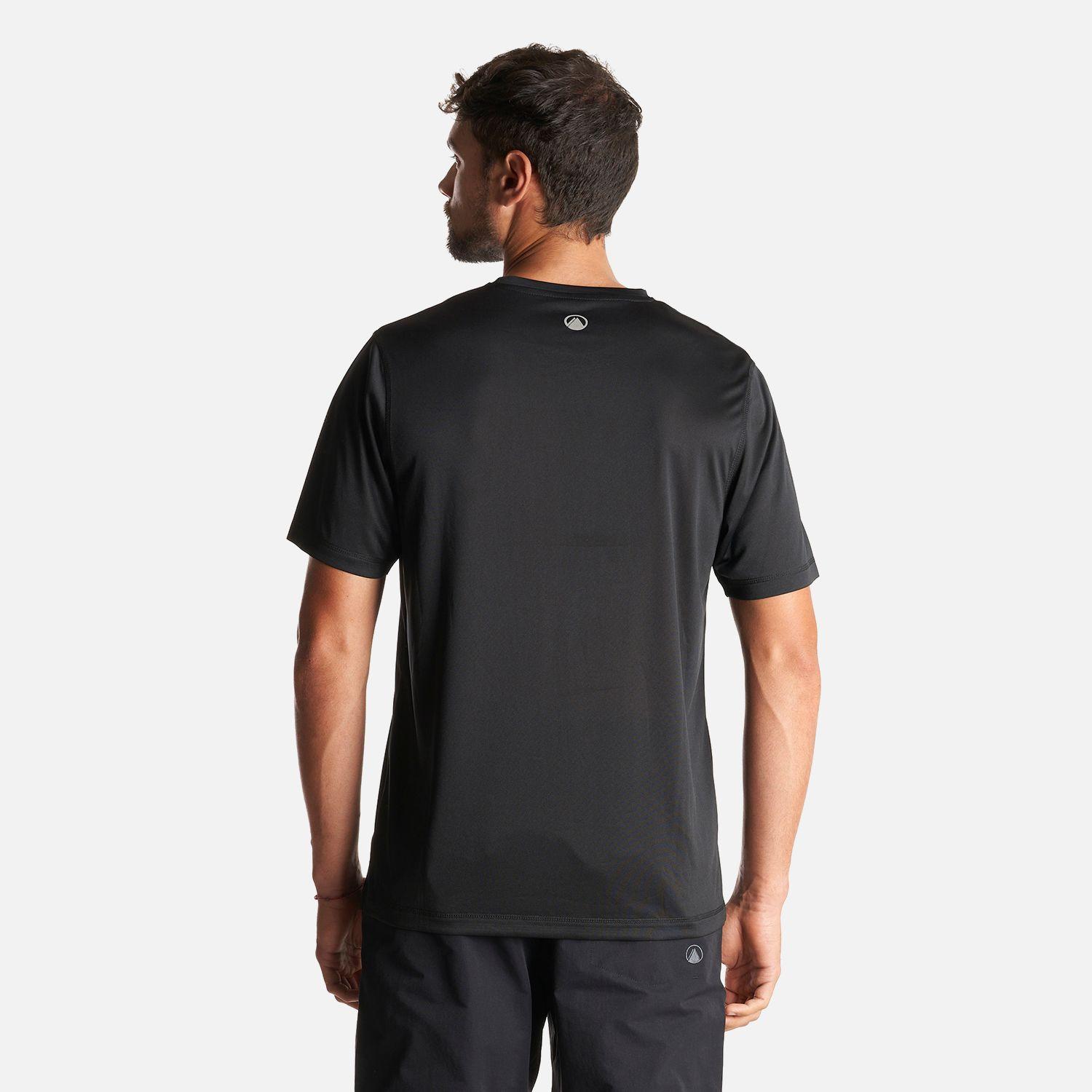 Polera Hombre Core Q-Dry T-Shirt Negro Lippi I23-3