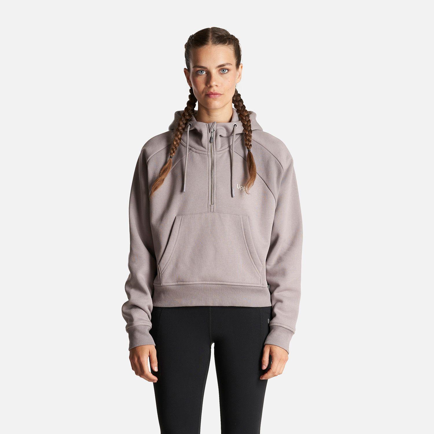 Poleron Mujer Heavy Duty Hoody Sweatshirt Malva Lippi-1
