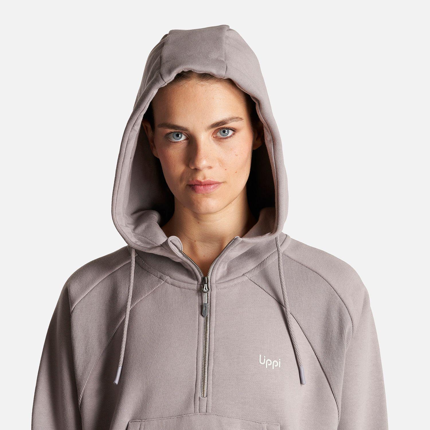 Poleron Mujer Heavy Duty Hoody Sweatshirt Malva Lippi-5