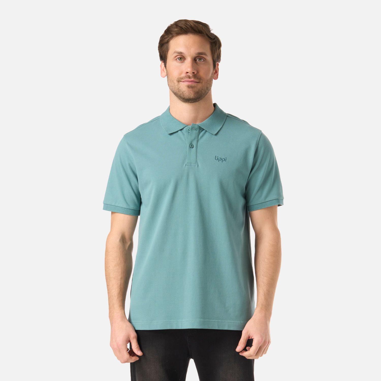 Polera Hombre First Class Elastic Polo Turquesa Lippi V26-0