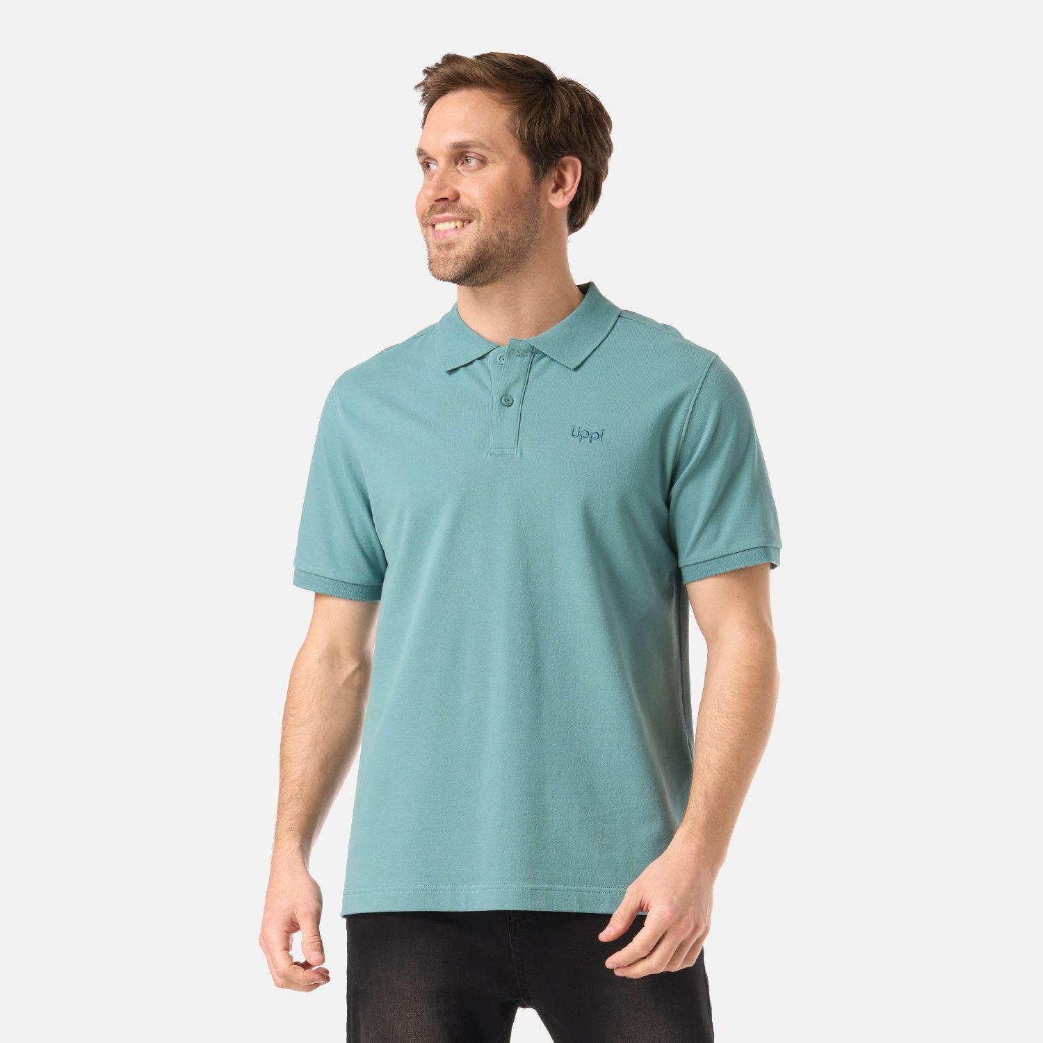Polera Hombre First Class Elastic Polo Turquesa Lippi V26-1