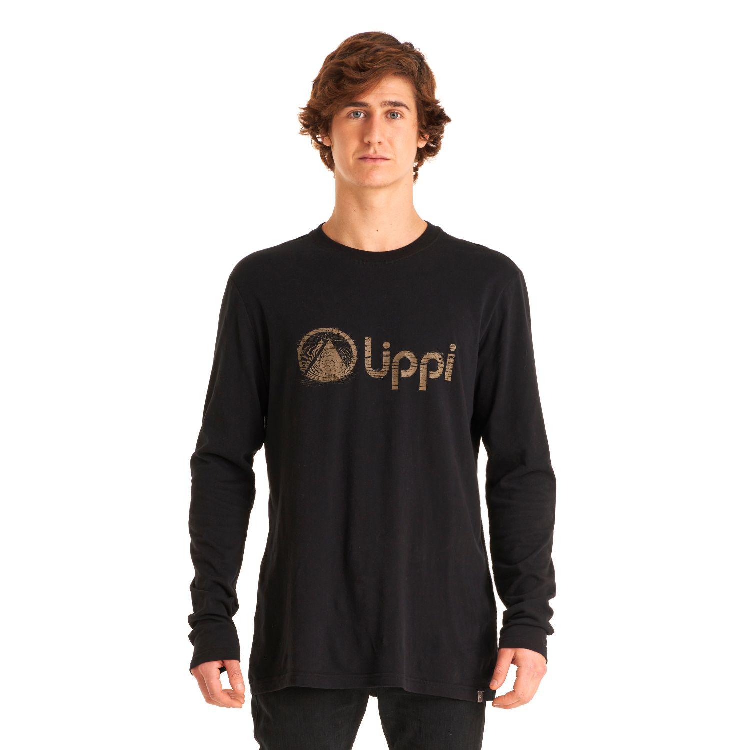 Polera Hombre Logo Lippi UVStop Long Sleeve TShirt Negro Lippi-1