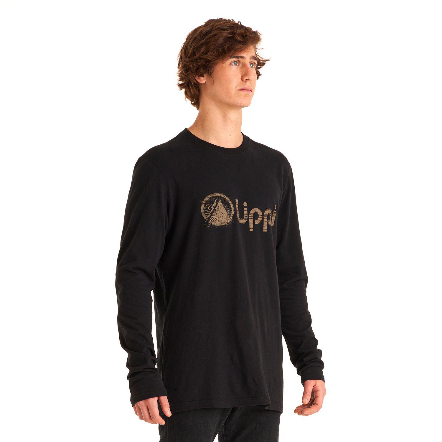Polera Hombre Logo Lippi UVStop Long Sleeve TShirt Negro Lippi-2