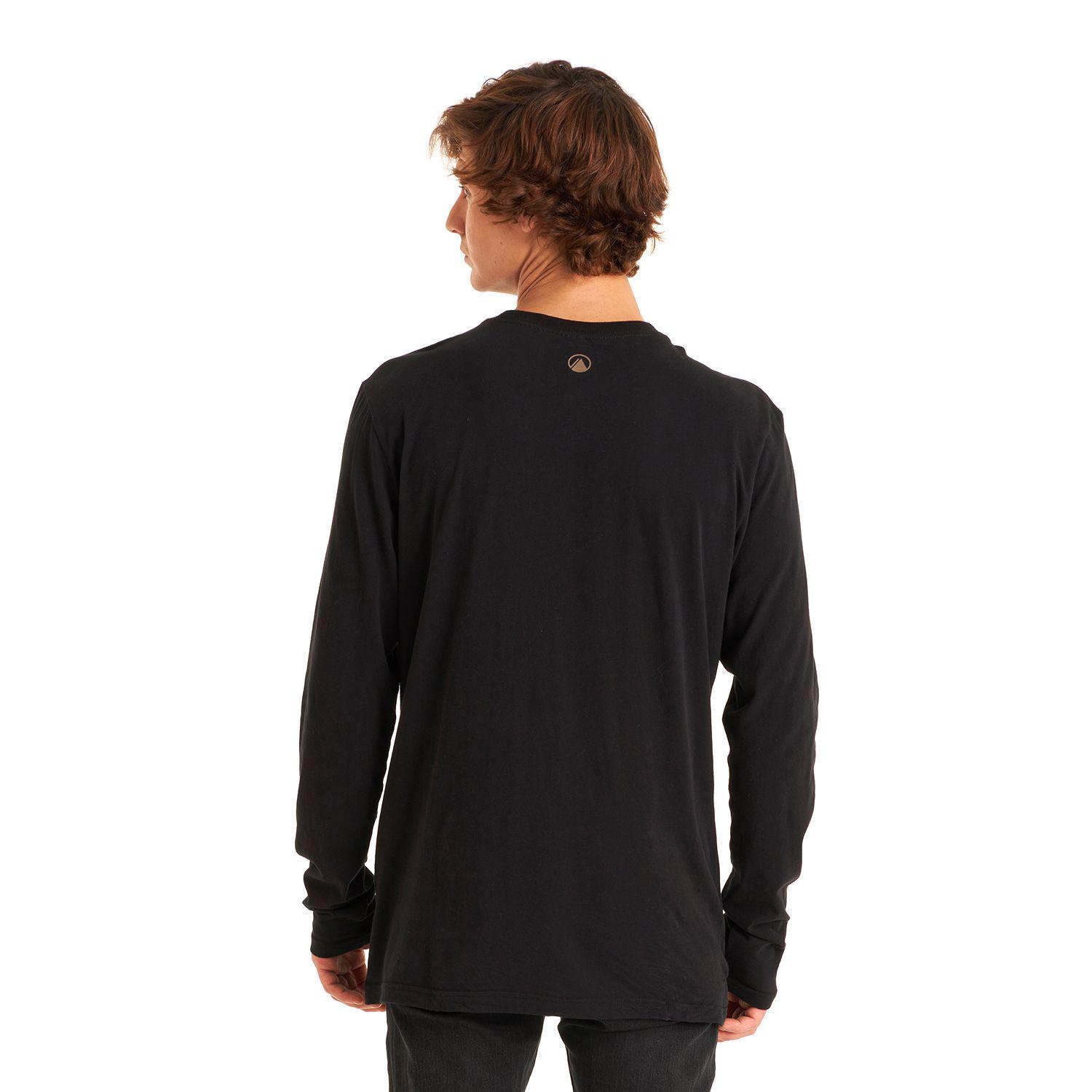 Polera Hombre Logo Lippi UVStop Long Sleeve TShirt Negro Lippi-5