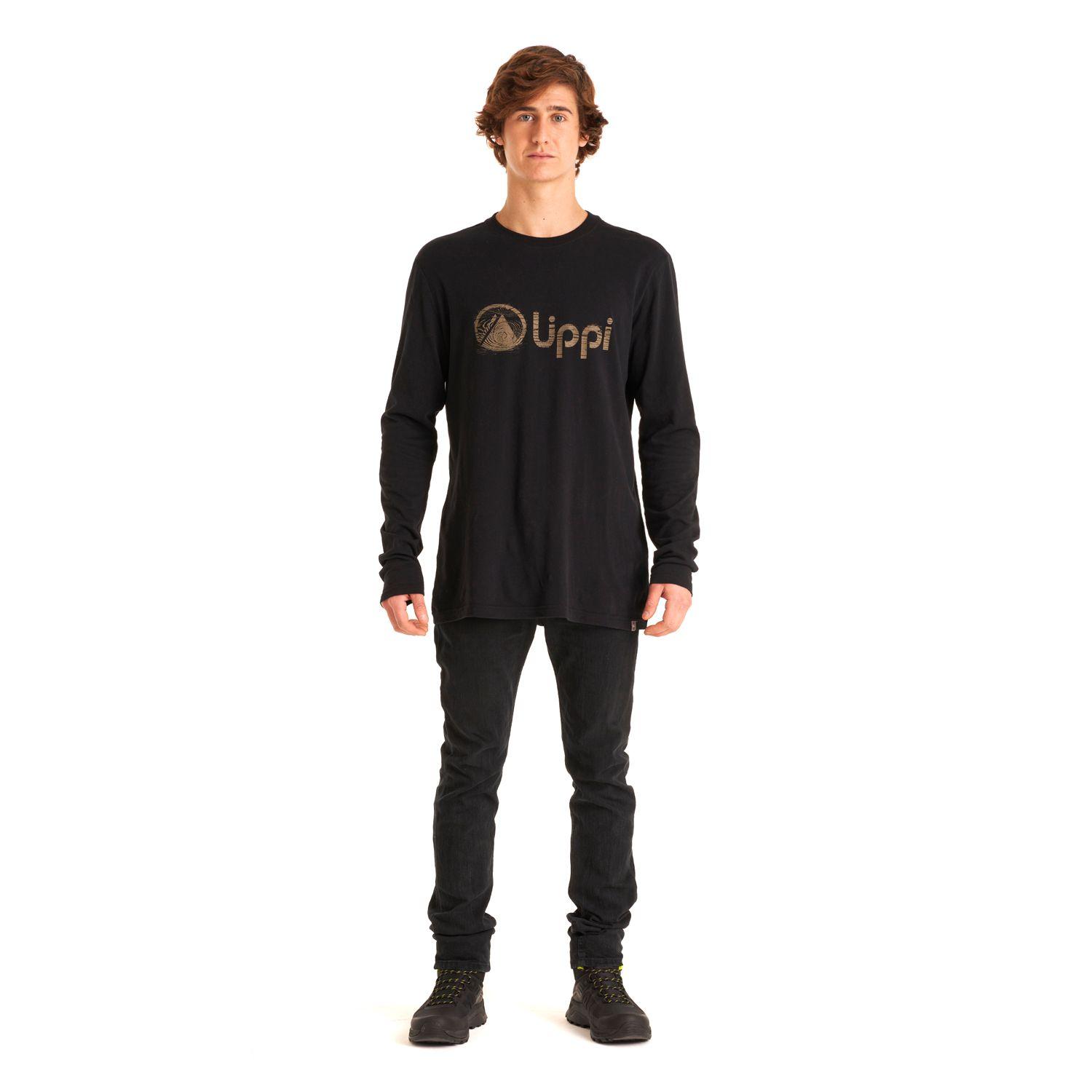 Polera Hombre Logo Lippi UVStop Long Sleeve TShirt Negro Lippi-6
