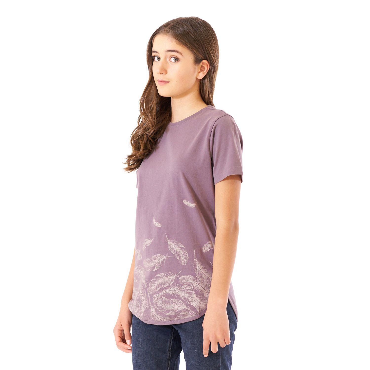 Polera Teen Girl Essential UV-Stop T-Shirt Malva Lippi-2