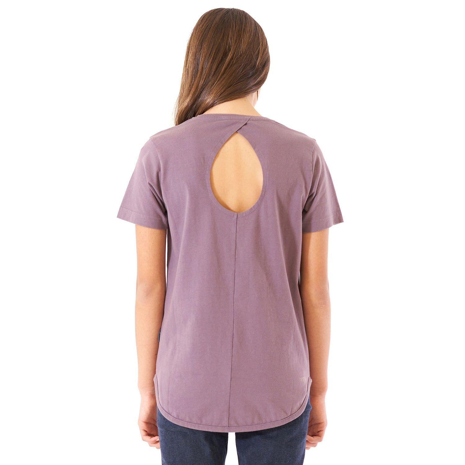 Polera Teen Girl Essential UV-Stop T-Shirt Malva Lippi-6