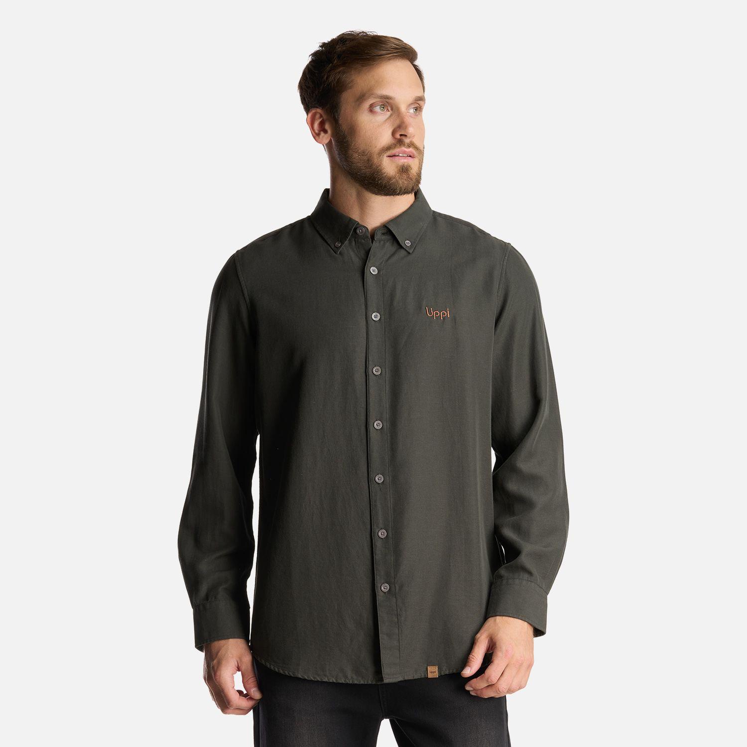 Camisa Hombre DayBreak B-Dry Shirt Verde Militar Lippi-1