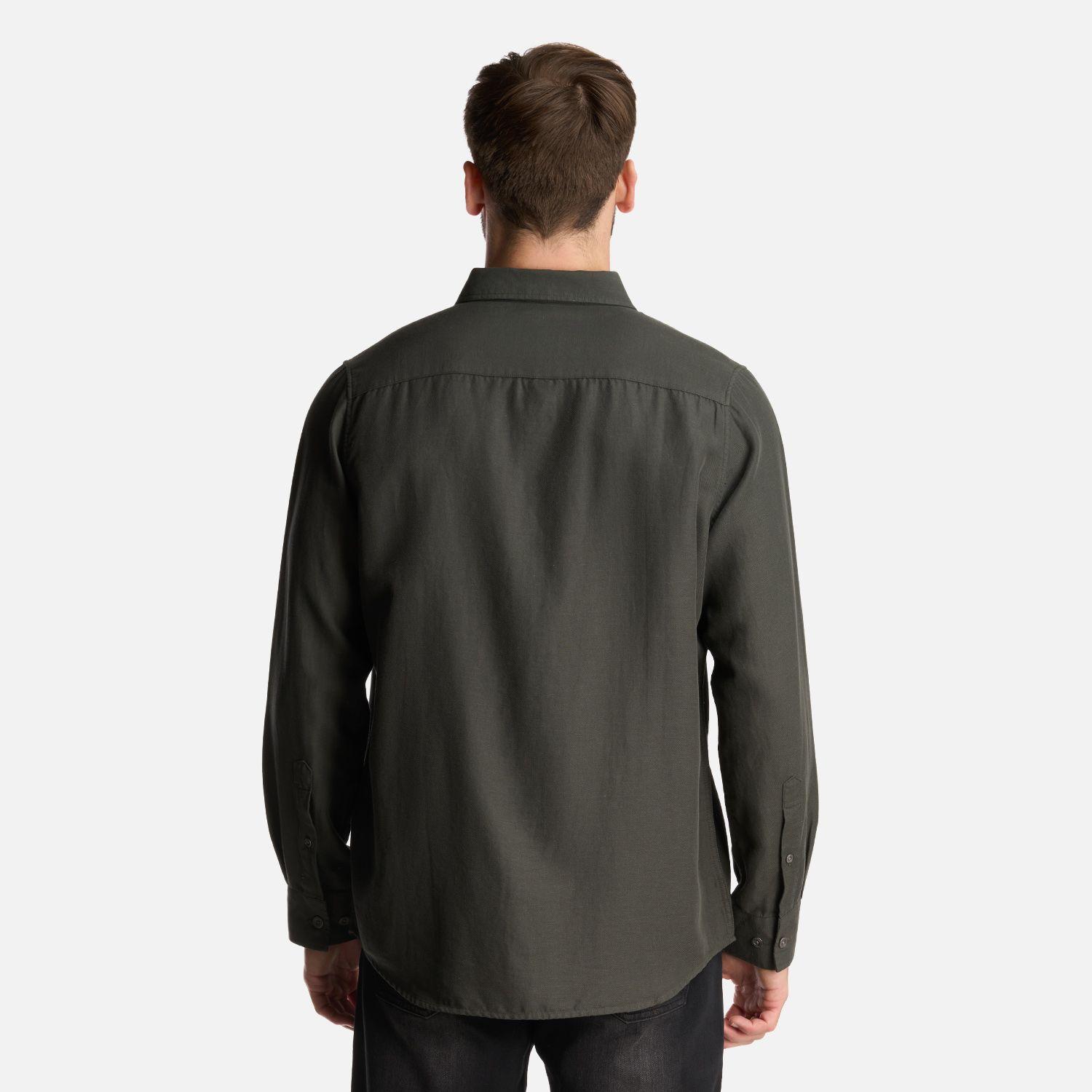 Camisa Hombre DayBreak B-Dry Shirt Verde Militar Lippi-4