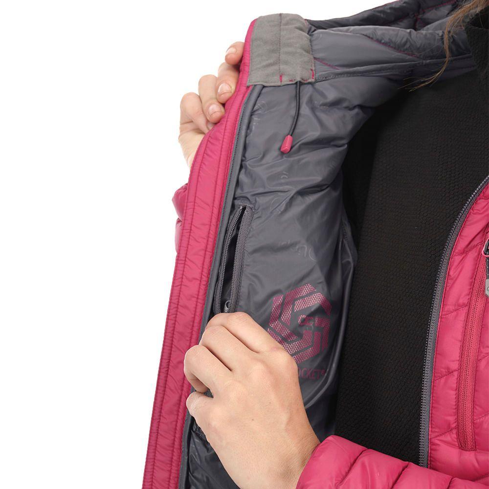 Chaqueta Mujer Bazpur Down Hoody Jacket Negro Lippi V19-4