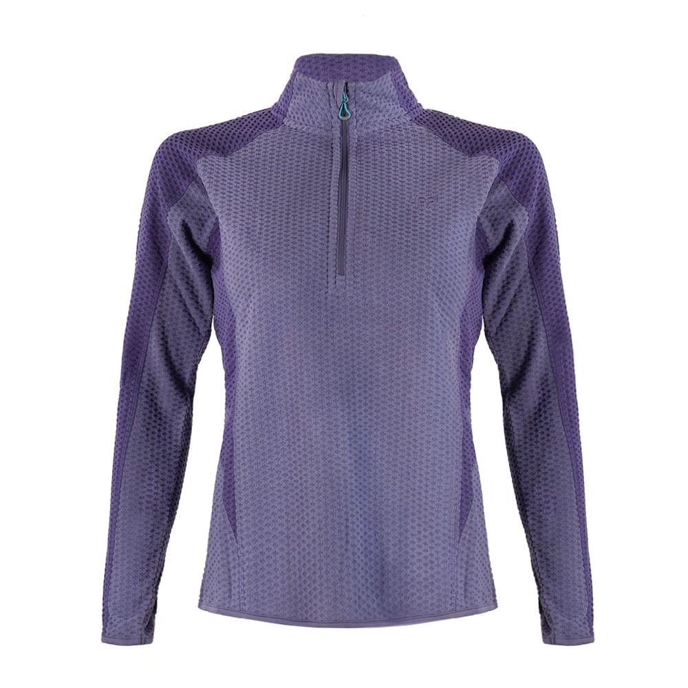 Poleron Mujer Jacaranda Nano-F 14 Zip Violeta Claro Lippi-0
