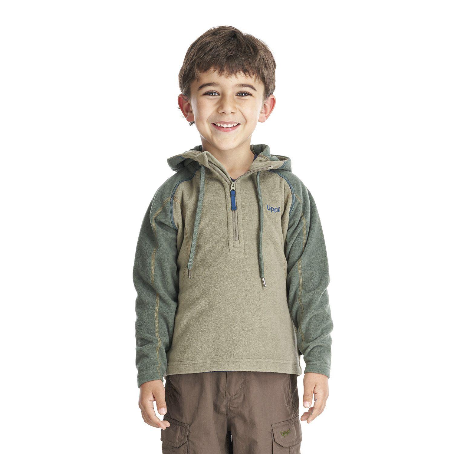 Chaqueta Niño Cold Day Therm-Pro Hoody Jacket Verde Grisaceo Lippi V22-1