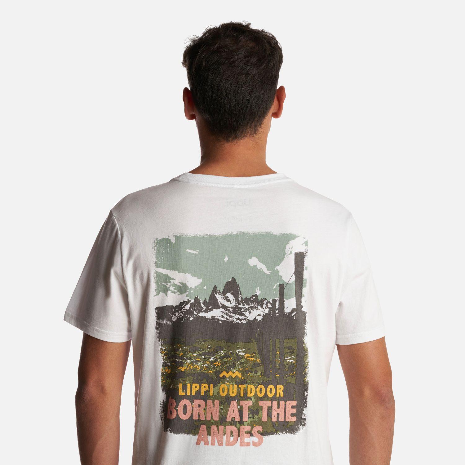 Polera Hombre Into the Mountain T-Shirt Blanco Lippi-4