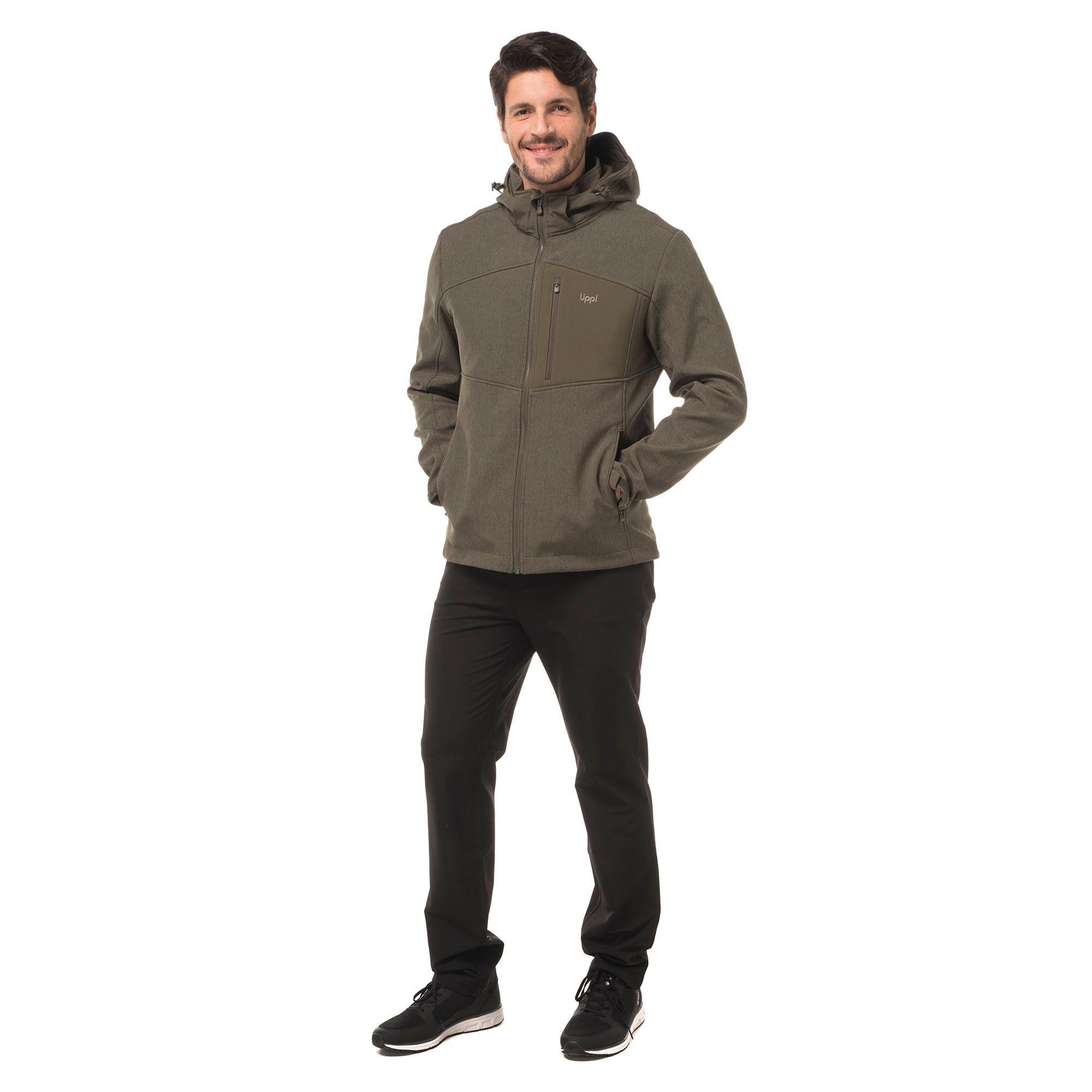 Chaqueta Hombre Macaya Softshell Hoody Jacket Melange Verde Lippi V20-2