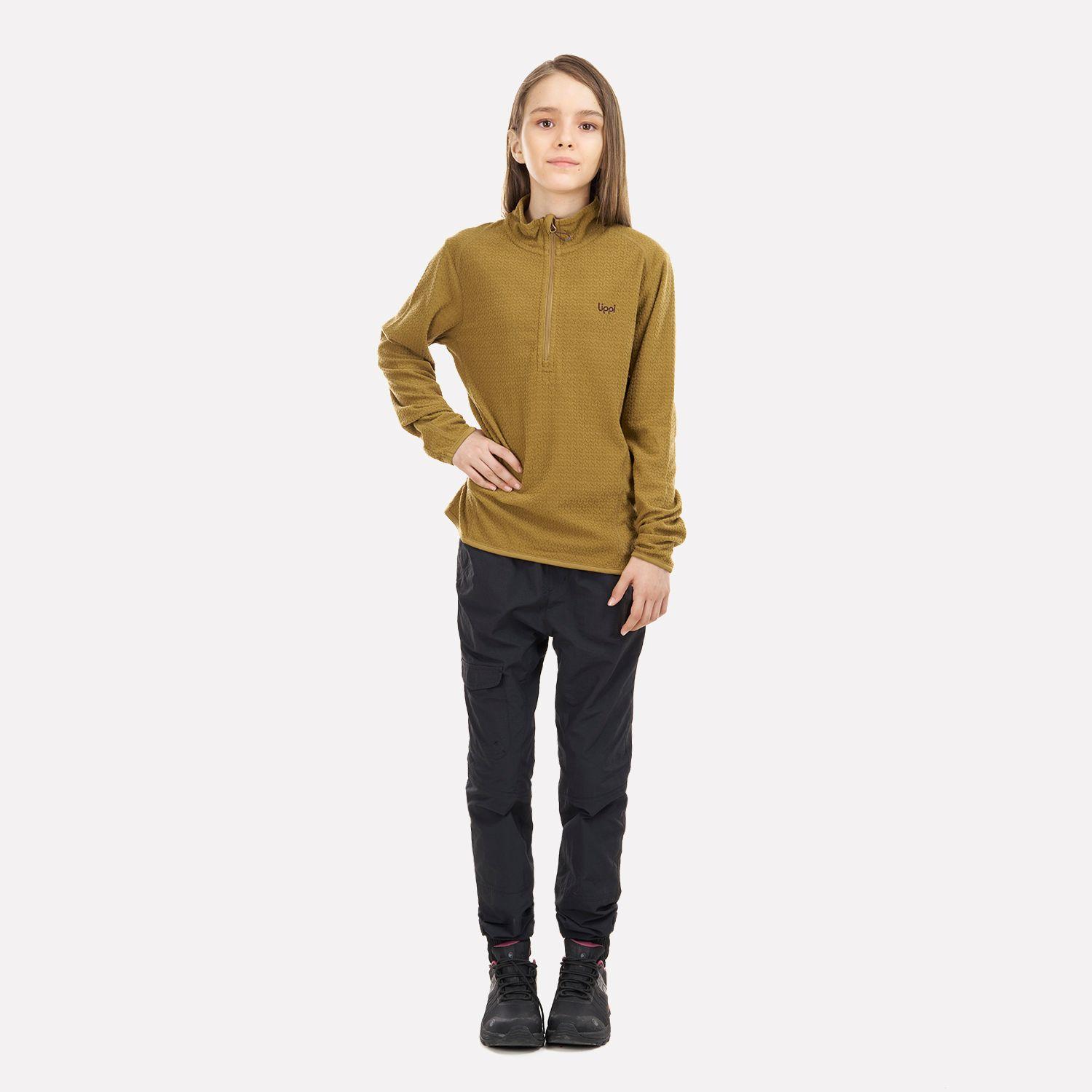Poleron Teen Girl Mild Nano-F 14 Zip Café Pardo Lippi-3