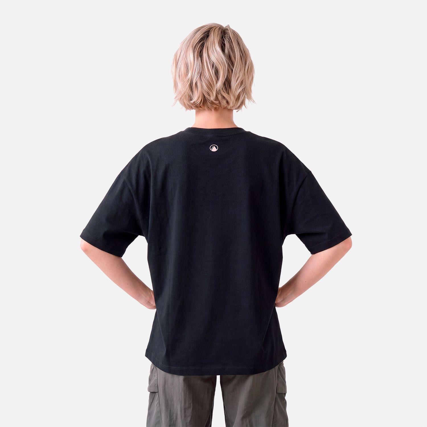 Polera Mujer Ulmo Front Print Sorona T-Shirt Negro Lippi V27-1