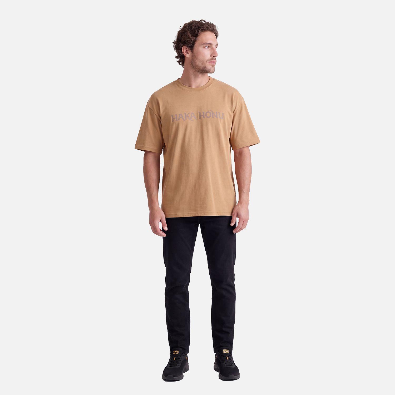 Polera Hombre Logo Cafe Claro Haka Honu V27-0