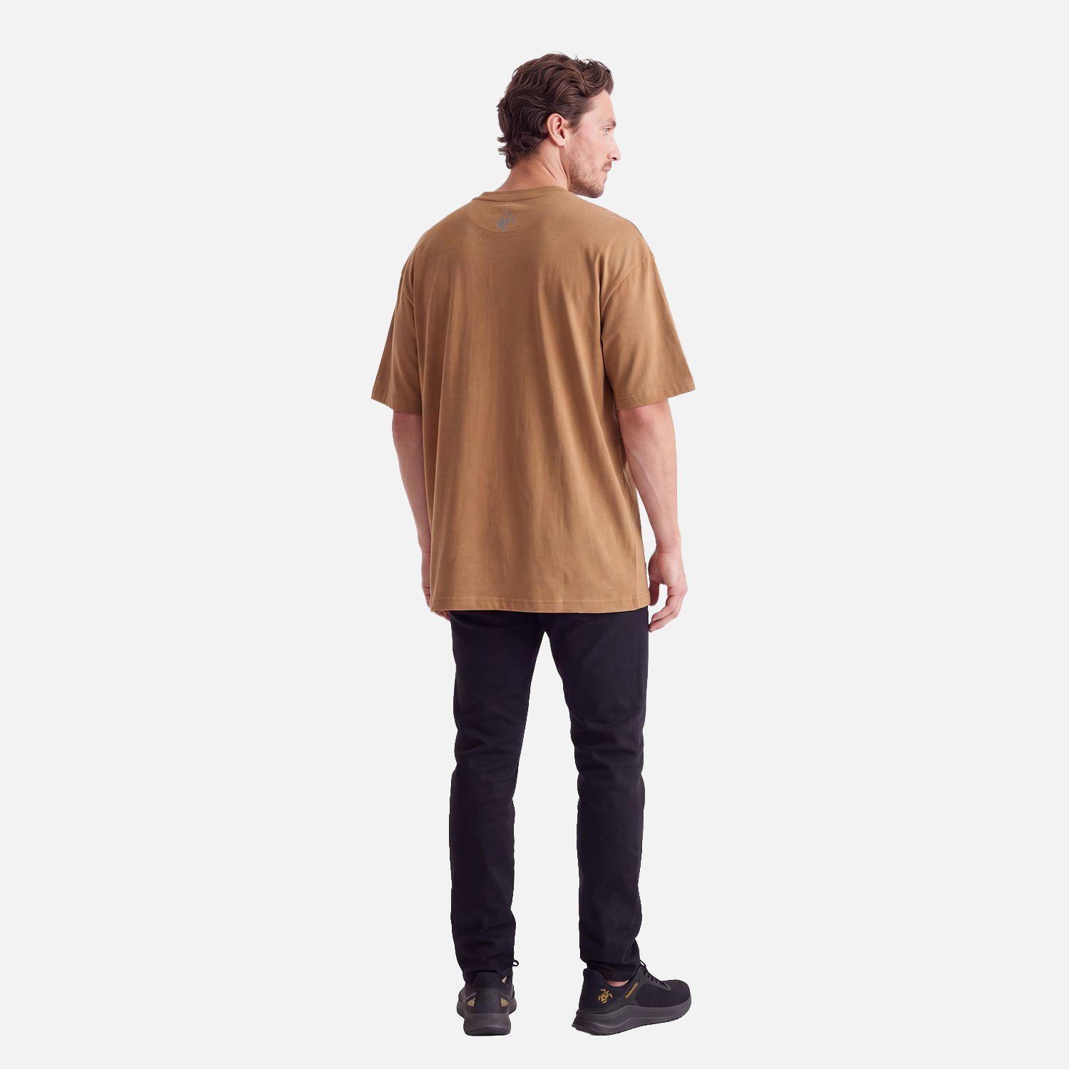 Polera Hombre Logo Cafe Claro Haka Honu V27-3