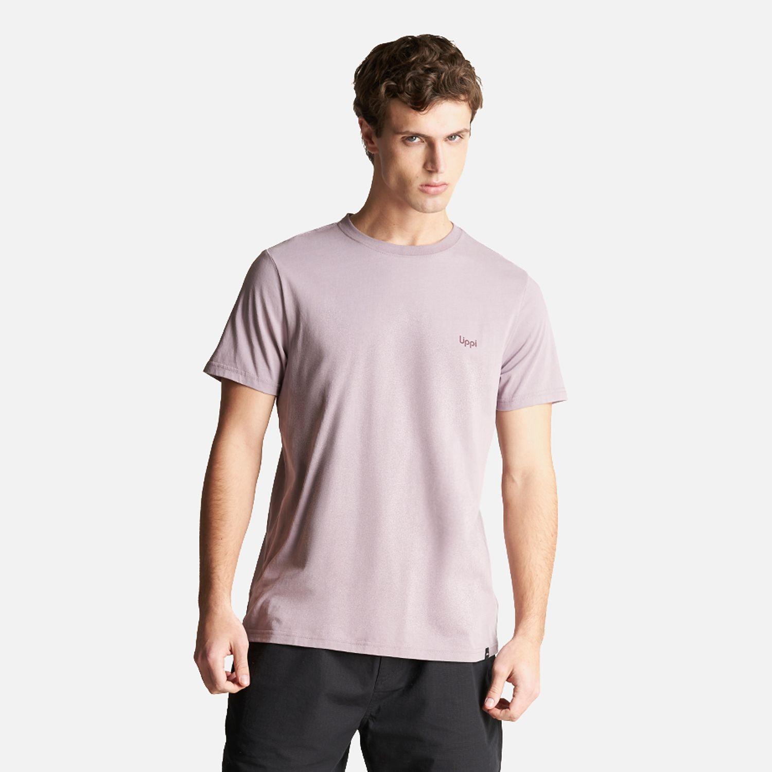 Polera Hombre Ulmo Cotton UV-Stop T-Shirt Malva Lippi V23-1