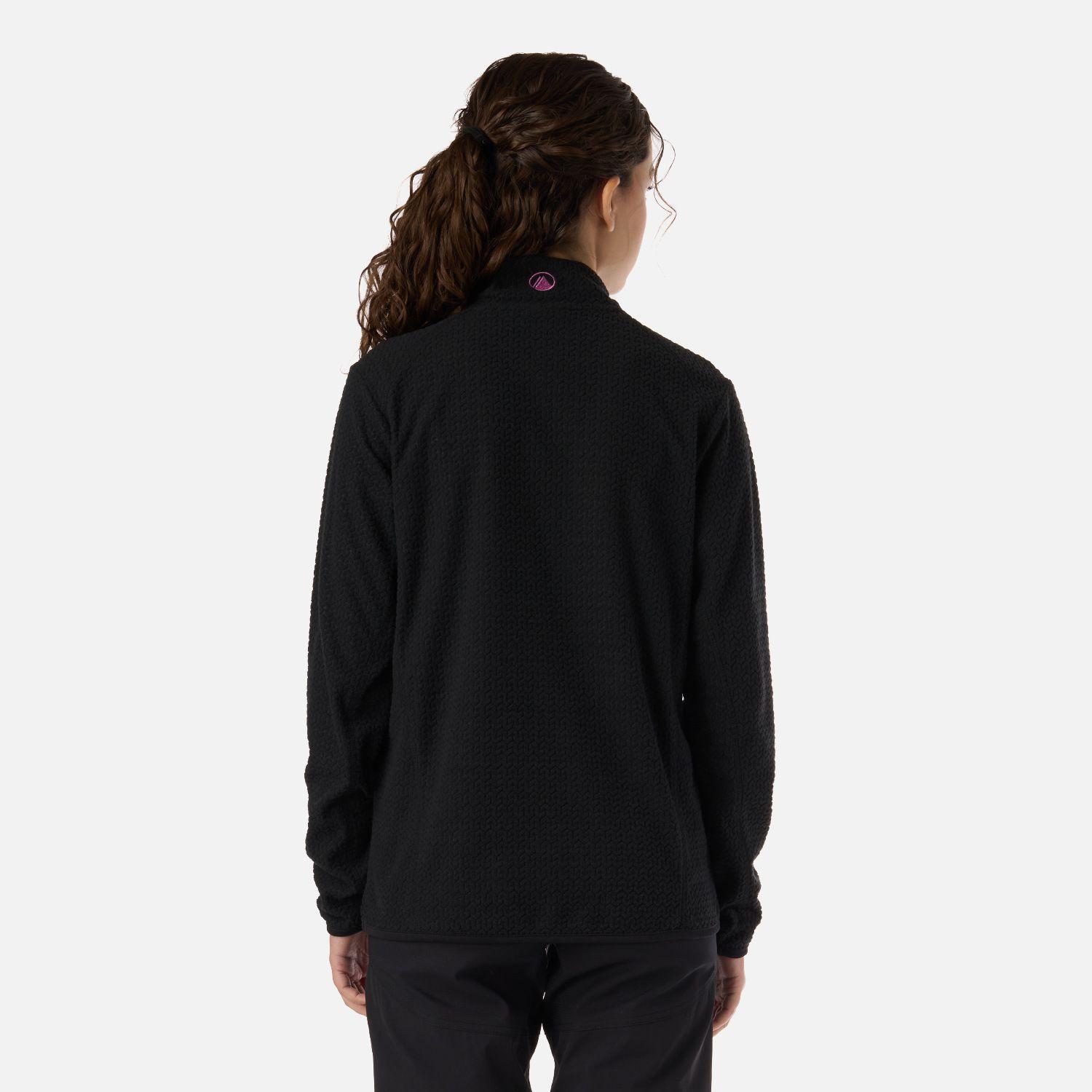 Polerón Teen Girl Mild Nano-F 1/4 Zip Negro Lippi V26-2