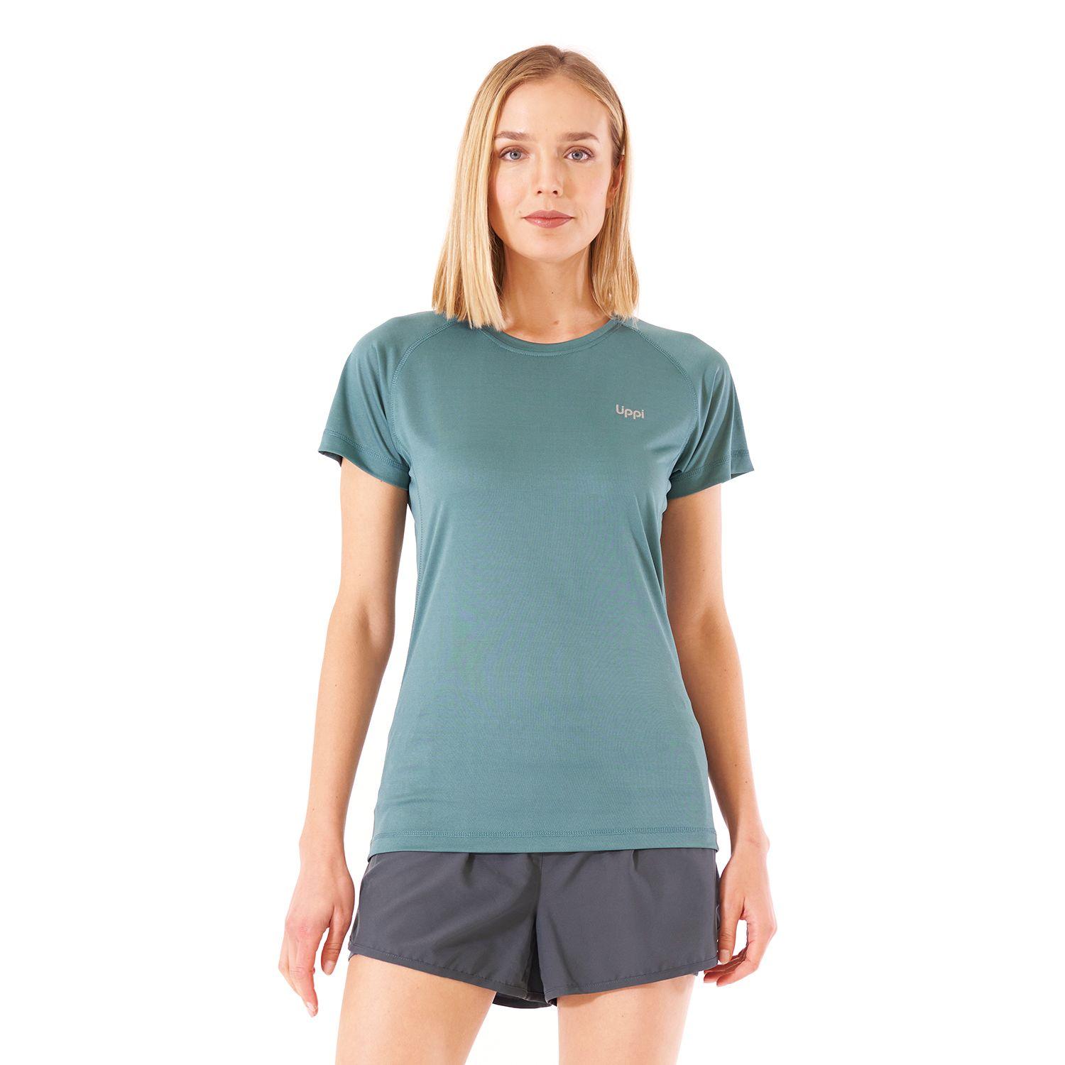 Polera Mujer Core Q-Dry T-Shirt Turquesa Lippi-1