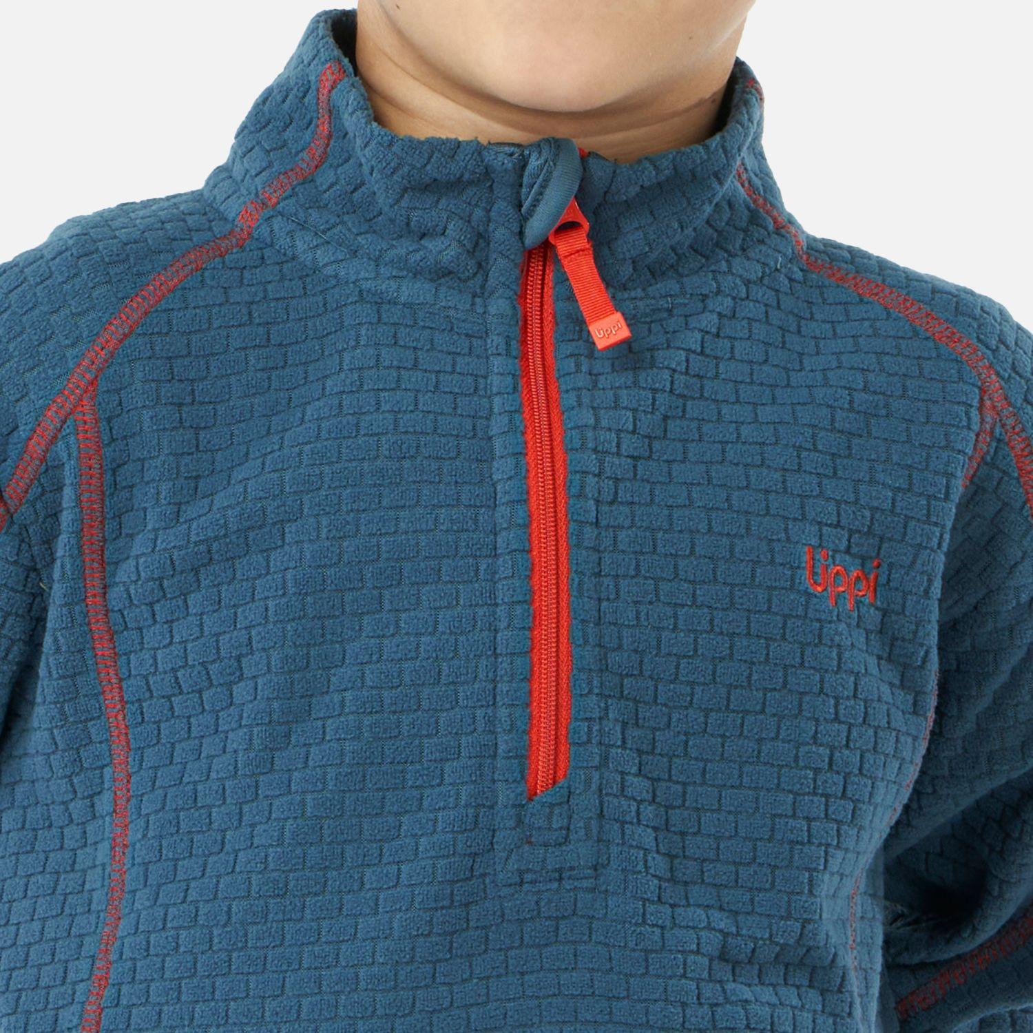 Poleron Niño Saltamontes Nano-F 14 Zip Azul Noche Lippi-3