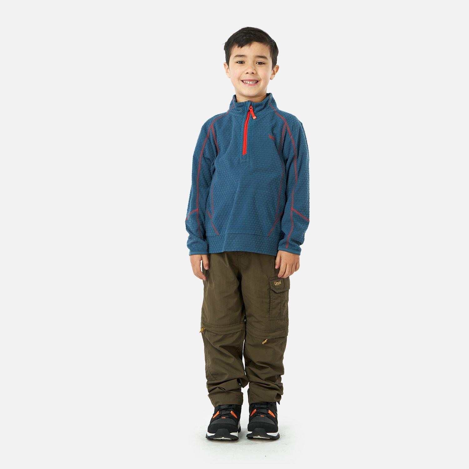 Poleron Niño Saltamontes Nano-F 14 Zip Azul Noche Lippi-4