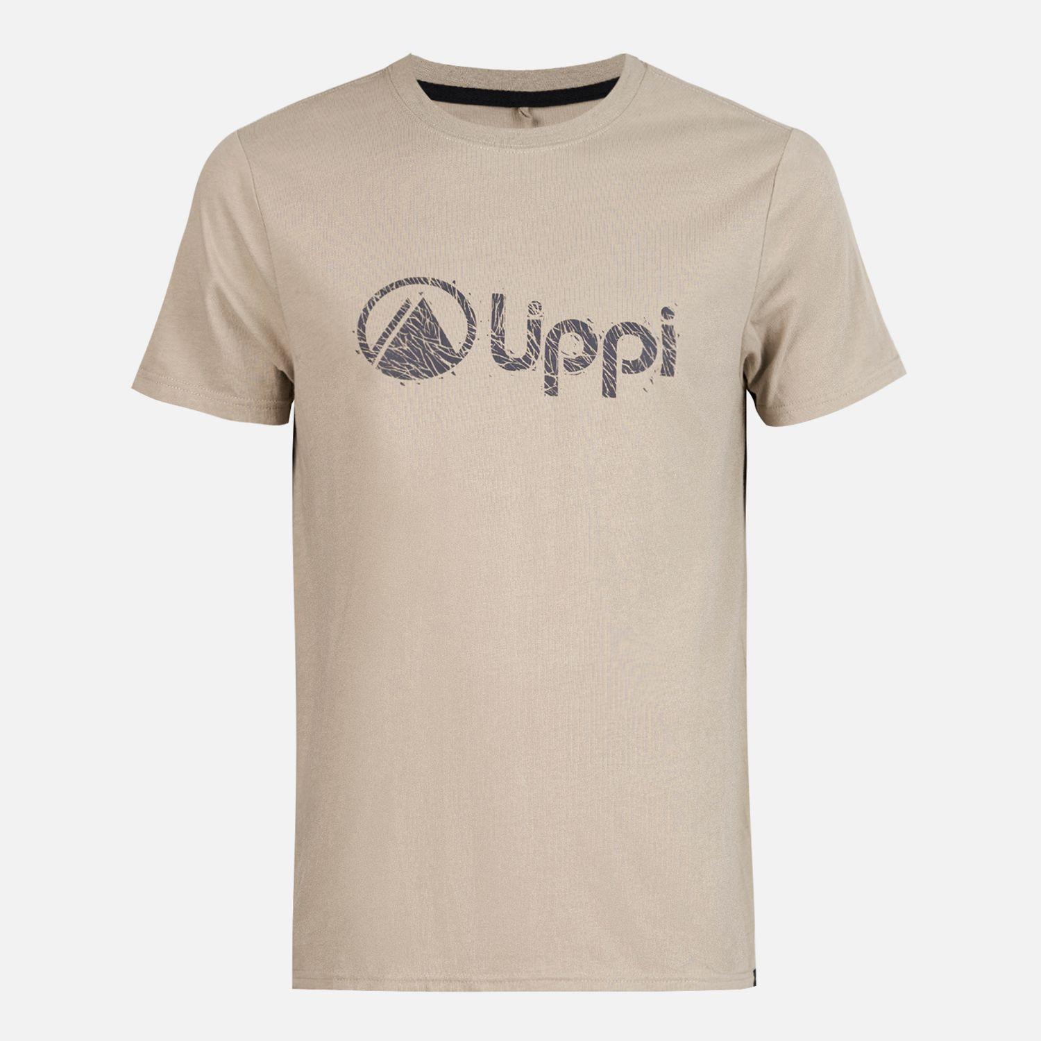 Polera Hombre Logo Lippi UV-Stop T-Shirt Taupe Lippi-0