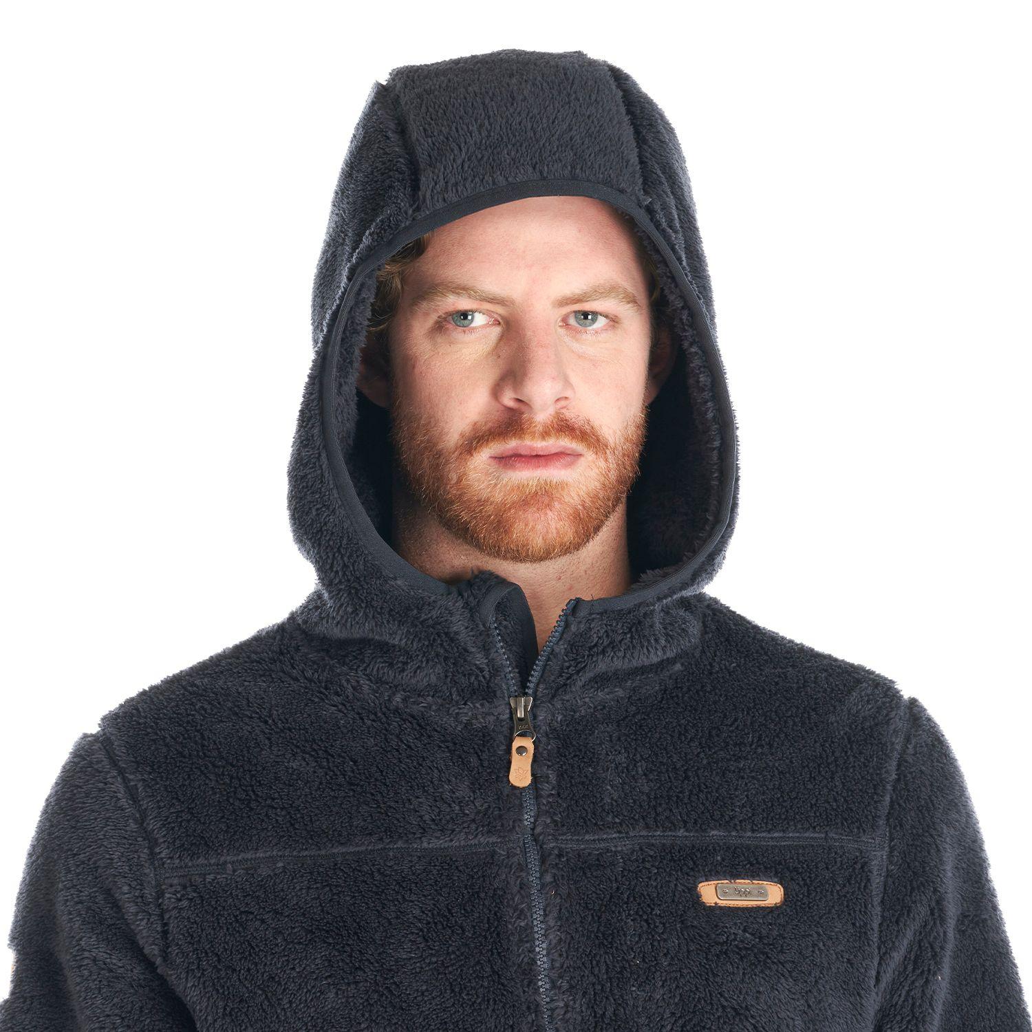 Poleron Hombre Warmy Hoody Sweatshirt Azul Marino Lippi V22-7